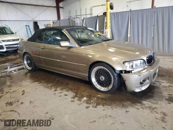 2006 BMW 3 Series 325Ci with VIN WBABW33466PX88903, listed as a Copart auction lot 66995175 with 88,587 mi miles and Salvage title. Bid and sale history available at DreamBid. Image 4.