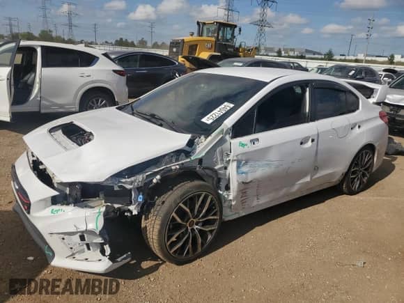 2020 Subaru WRX STI with VIN JF1VA2S69L9812788, listed as a Copart auction lot 64041225 with 67,648 mi miles and Salvage title. Bid and sale history available at DreamBid. Image 1.