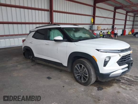 2024 Chevrolet TrailBlazer LT с VIN KL79MRSL4RB203348, выставлен на аукционе IAAI как лот 42405574 с пробегом 22 335 миль миль и . История ставок и продаж доступна на DreamBid. Изображение 1.