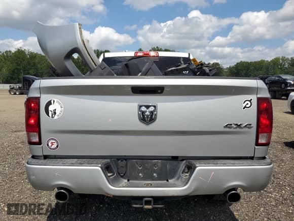 2012 Ram 1500 Sport with VIN 1C6RD7MT4CS257249, listed as a Copart auction lot 68383865 with 107,944 mi miles and Salvage title. Bid and sale history available at DreamBid. Image 6.