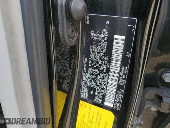 2008 Toyota Highlander z VIN JTEDS41A382059680, wystawiony jako Copart lot #81929915 z przebiegiem Nie podano mil oraz Szkoda całkowita • Salvage title. Historia ofert i sprzedaży dostępna na DreamBid. Obrazek 12.