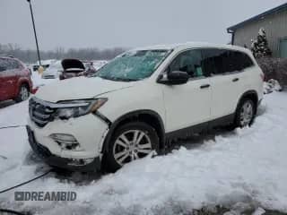 2018 Honda Pilot LX с VIN 5FNYF5H13JB005594, выставлен на аукционе Copart как лот 87054304 с пробегом Не указан миль и Списание • Salvage title. История ставок и продаж доступна на DreamBid. Изображение 1.