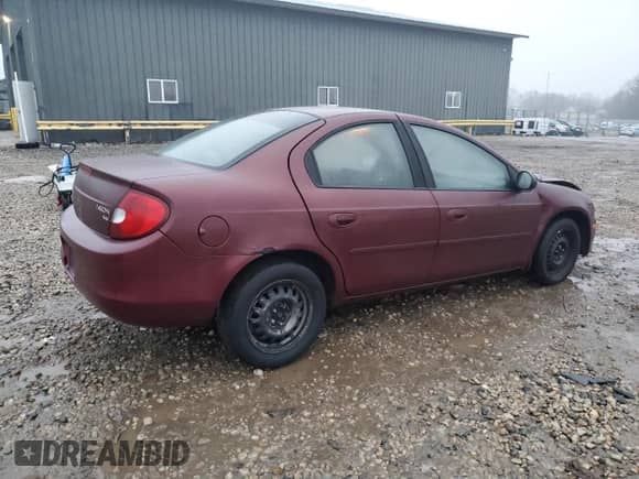 2002 Dodge Neon SE with VIN 1B3AS46C52D558916, listed as a Copart auction lot 86253164 with 103,592 mi miles and Non repairable. Bid and sale history available at DreamBid. Image 3.