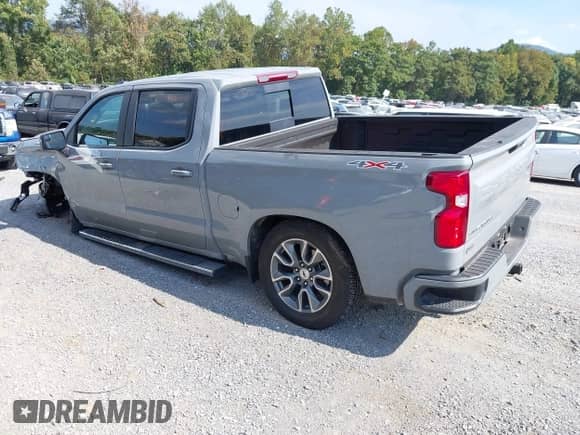 2024 Chevrolet Silverado 1500 RST with VIN 2GCUDEED2R1240604, listed as a IAAI auction lot 43225776 with 19,096 mi miles and . Bid and sale history available at DreamBid. Image 3.