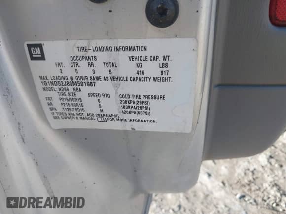 2003 Chevrolet Malibu с VIN 1G1ND52J83M591987, выставлен на аукционе IAAI как лот 43480877 с пробегом 101 744 миль миль и . История ставок и продаж доступна на DreamBid. Изображение 9.