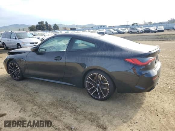 2023 BMW 4 Series M440i с VIN WBA83AP01PCL88013, выставлен на аукционе Copart как лот 49947915 с пробегом Не указан миль и Списание • Salvage title. История ставок и продаж доступна на DreamBid. Изображение 2.