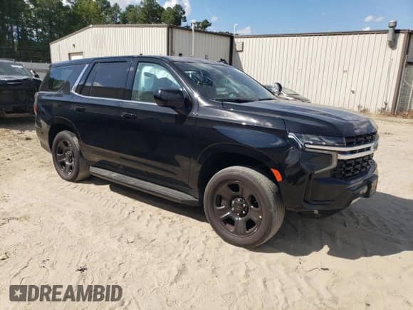 2024 Chevrolet Tahoe Commercial with VIN 1GNSCLED3RR260504, listed as a Copart auction lot 67581195 with 9,321 mi miles and Salvage title. Bid and sale history available at DreamBid. Image 4.