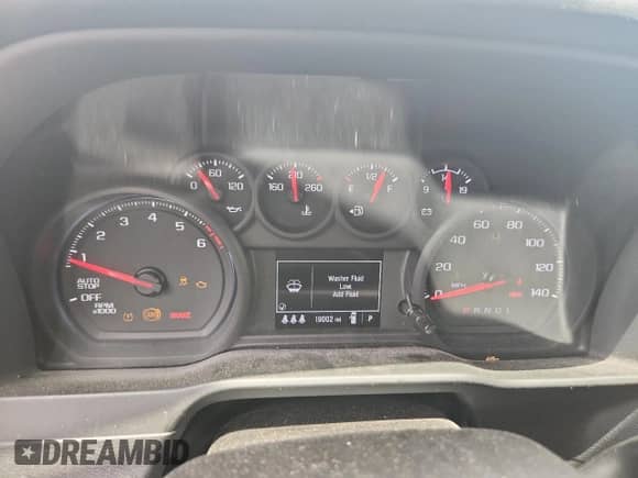 2024 Chevrolet Silverado 1500 Work Truck with VIN 1GCRAAEKXRZ315854, listed as a Copart auction lot 60700275 with 19,002 mi miles and Salvage title. Bid and sale history available at DreamBid. Image 9.