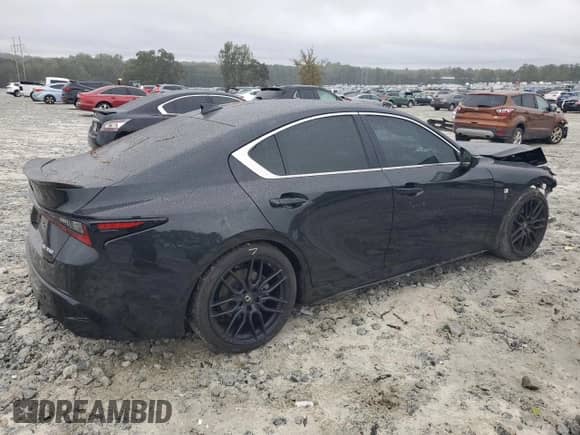 2021 Lexus IS 350 F Sport with VIN JTHGZ1B27M5039524, listed as a Copart auction lot 85511625 with 37,678 mi miles and Salvage title. Bid and sale history available at DreamBid. Image 3.