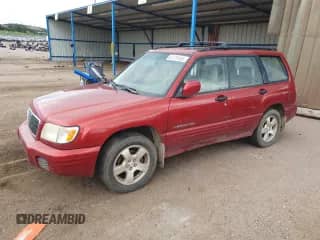 2002 Subaru Forester S with VIN JF1SF65662H702762, listed as a Copart auction lot 62775485 with 161,698 mi miles and Salvage title. Bid and sale history available at DreamBid. Image 1.