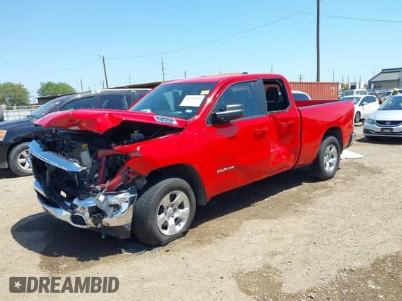 2022 Ram 1500 Big Horn with VIN 1C6RRFBG9NN278777, listed as a IAAI auction lot 41982381 with 66,070 mi miles and . Bid and sale history available at DreamBid. Image 2.
