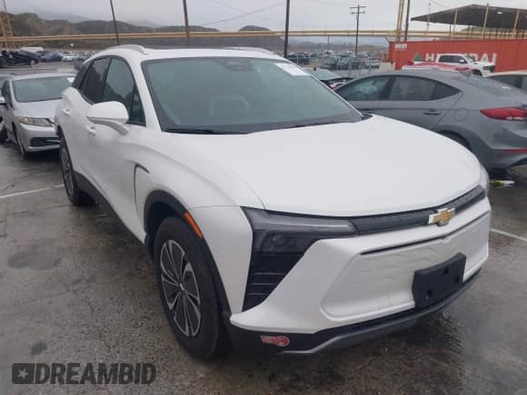 2024 Chevrolet Blazer EV eAWD LT с VIN 3GNKDBRJ0RS218750, выставлен на аукционе IAAI как лот 41735858 с пробегом 2 835 миль миль и . История ставок и продаж доступна на DreamBid. Изображение 1.