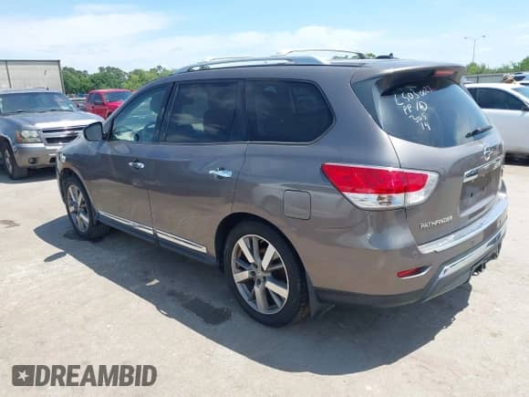 2014 Nissan Pathfinder SV z VIN 5N1AR2MN2EC685941, wystawiony jako IAAI lot #42011911 z przebiegiem 200 135 mil mil oraz . Historia ofert i sprzedaży dostępna na DreamBid. Obrazek 3.