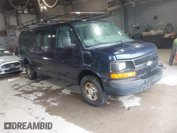 2014 Chevrolet Express Cargo with VIN 1GCZGUCGXE1140190, listed as a IAAI auction lot 43436110 with 264,382 mi miles and . Bid and sale history available at DreamBid. Image 1.