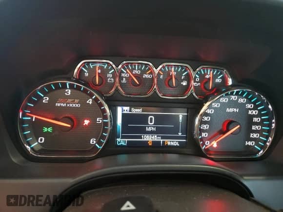 2018 Chevrolet Silverado 1500 LT with VIN 3GCUKREC9JG570580, listed as a Copart auction lot 69575445 with 106,245 mi miles and Salvage title. Bid and sale history available at DreamBid. Image 9.