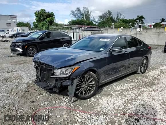 2016 Hyundai Genesis 3.8L with VIN KMHGN4JE3GU121167, listed as a Copart auction lot 85186105 with 144,167 mi miles and Salvage title. Bid and sale history available at DreamBid. Image 14.