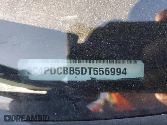 2013 Dodge Journey SXT с VIN 3C4PDCBB5DT556994, выставлен на аукционе Copart как лот 82004645 с пробегом 151 363 миль миль и Чистый • Clean title. История ставок и продаж доступна на DreamBid. Изображение 13.