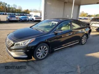 2017 Hyundai Sonata Sport with VIN 5NPE34AF9HH588020, listed as a Copart auction lot 82648415 with 133,928 mi miles and Clean title. Bid and sale history available at DreamBid. Image 1.