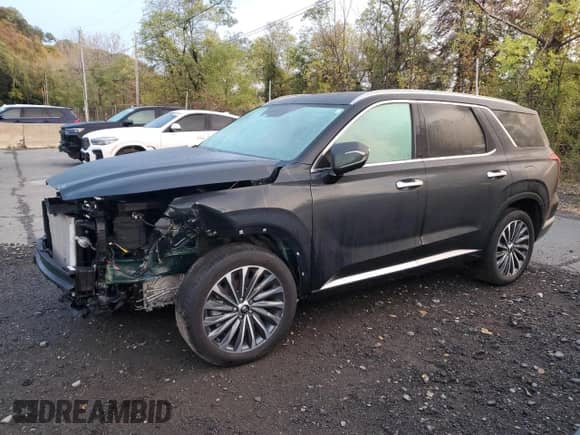 2025 Hyundai Palisade Calligraphy с VIN KM8R7DGE4SU860566, выставлен на аукционе Copart как лот 86787505 с пробегом 7 260 миль миль и Списание • Salvage title. История ставок и продаж доступна на DreamBid. Изображение 1.