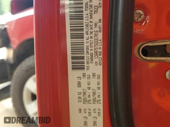 2016 Ram 1500 Tradesman с VIN 1C6RR7ST5GS317016, выставлен на аукционе Copart как лот 66545665 с пробегом 123 068 миль миль и Списание • Salvage title. История ставок и продаж доступна на DreamBid. Изображение 12.