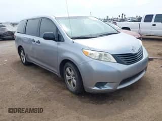 2012 Toyota Sienna with VIN 5TDZK3DC2CS187217, listed as a IAAI auction lot 43106928 with 112,463 mi miles and . Bid and sale history available at DreamBid. Image 1.