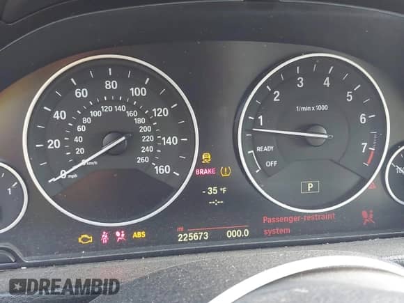 2014 BMW 3 Series 328i with VIN WBA3A5G54ENP33569, listed as a IAAI auction lot 43080874 with 225,673 mi miles and . Bid and sale history available at DreamBid. Image 7.