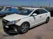 2017 Hyundai Sonata with VIN KMHE14L26HA049518, listed as a Copart auction lot 59938235 with 122,073 mi miles and Salvage title. Bid and sale history available at DreamBid. Image 1.