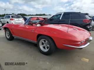 1963 Chevrolet Corvette with VIN 30867S111109, listed as a Copart auction lot 75129974 with 89,204 mi miles and Salvage title. Bid and sale history available at DreamBid. Image 2.