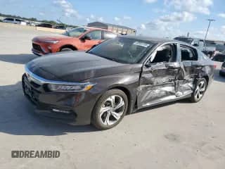 2018 Honda Accord EX-L with VIN 1HGCV1F64JA076074, listed as a Copart auction lot 68955105 with 29,738 mi miles and Salvage title. Bid and sale history available at DreamBid. Image 1.