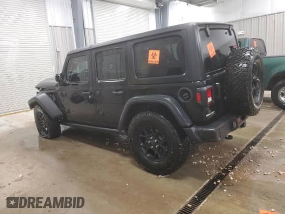 2024 Jeep Wrangler Willys с VIN 1C4PJXDN7RW107633, выставлен на аукционе Copart как лот 84723584 с пробегом 8 470 миль миль и Списание • Salvage title. История ставок и продаж доступна на DreamBid. Изображение 2.