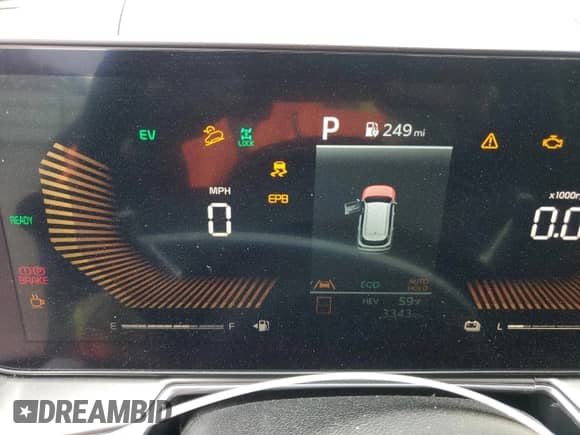 2025 Kia Sorento EX with VIN KNDRJDJHXS5323865, listed as a Copart auction lot 57111505 with 3,343 mi miles and Salvage title. Bid and sale history available at DreamBid. Image 9.