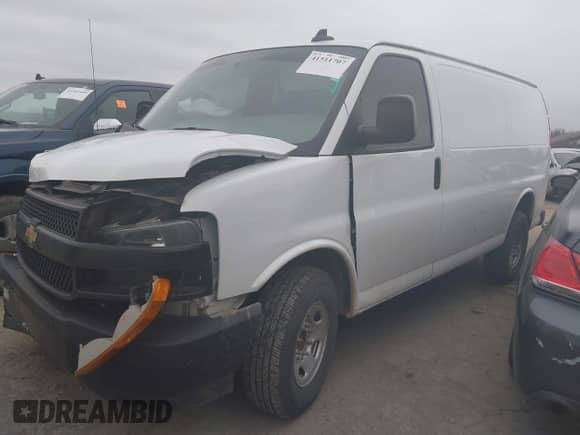 2022 Chevrolet Express Cargo with VIN 1GCWGAF75N1233292, listed as a IAAI auction lot 41511707 with 63,895 mi miles and . Bid and sale history available at DreamBid. Image 18.