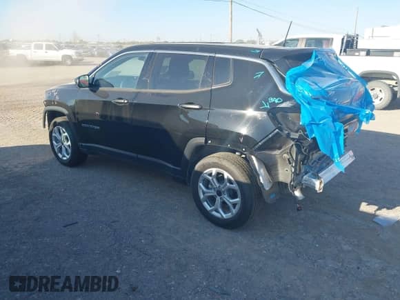 2025 Jeep Compass Sport z VIN 3C4NJDAN6ST539118, wystawiony jako IAAI lot #43150606 z przebiegiem 4 818 mil mil oraz . Historia ofert i sprzedaży dostępna na DreamBid. Obrazek 3.