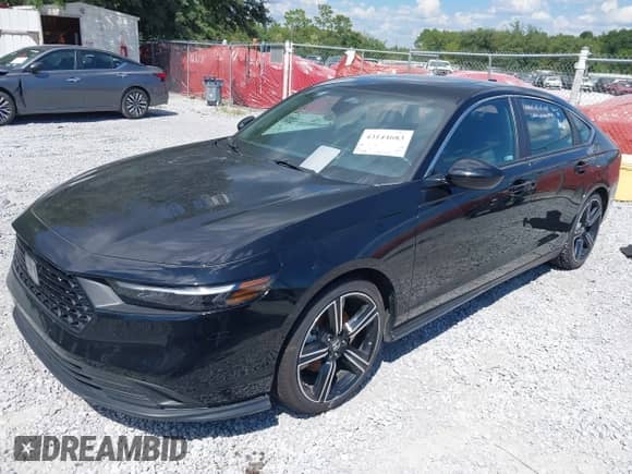 2024 Honda Accord Sport with VIN 1HGCY2F52RA045163, listed as a IAAI auction lot 43144683 with 45,978 mi miles and . Bid and sale history available at DreamBid. Image 2.