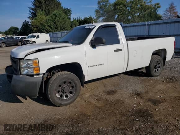 2007 Chevrolet Silverado 1500 Work Truck with VIN 1GCEC14X57Z619709, listed as a Copart auction lot 80570245 with 301,931 mi miles and Clean title. Bid and sale history available at DreamBid. Image 1.