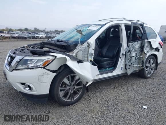 2014 Nissan Pathfinder SV with VIN 5N1AR2MM3EC626663, listed as a IAAI auction lot 43078228 with Not provided miles and . Bid and sale history available at DreamBid. Image 2.