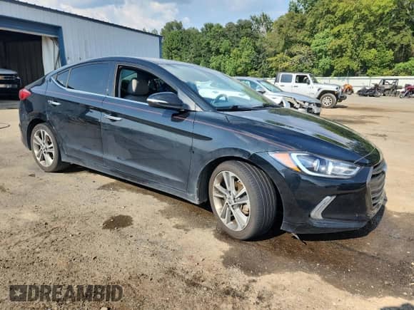 2017 Hyundai Elantra SE with VIN 5NPD84LF1HH025442, listed as a Copart auction lot 80644625 with 79,054 mi miles and Salvage title. Bid and sale history available at DreamBid. Image 4.