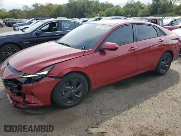 2022 Hyundai Elantra SEL with VIN KMHLS4AG3NU306972, listed as a Copart auction lot 80566065 with 55,684 mi miles and Salvage title. Bid and sale history available at DreamBid. Image 1.