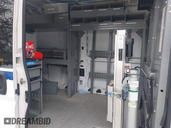 2018 Ram ProMaster Cargo с VIN 3C6URVHG7JE116351, выставлен на аукционе IAAI как лот 41564858 с пробегом 64 651 миль миль и . История ставок и продаж доступна на DreamBid. Изображение 8.