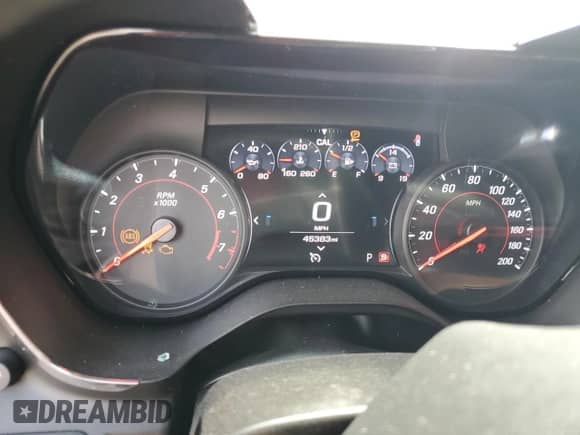 2020 Chevrolet Camaro 2SS with VIN 1G1FH1R78L0102667, listed as a Copart auction lot 70741415 with 45,383 mi miles and Salvage title. Bid and sale history available at DreamBid. Image 9.