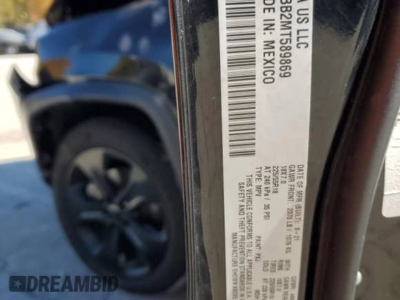 2021 Jeep Compass Latitude z VIN 3C4NJCBB2MT589869, wystawiony jako Copart lot #77095944 z przebiegiem 65 195 mil mil oraz Szkoda całkowita • Salvage title. Historia ofert i sprzedaży dostępna na DreamBid. Obrazek 15.