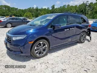 2022 Honda Odyssey Elite с VIN 5FNRL6H91NB011909, выставлен на аукционе Copart как лот 61466825 с пробегом 65 568 миль миль и Чистый • Clean title. История ставок и продаж доступна на DreamBid. Изображение 1.