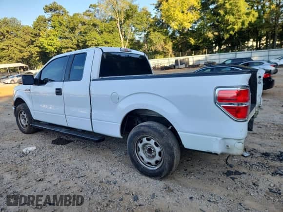 2014 Ford F-150 XL with VIN 1FTEX1CM7EKG36822, listed as a Copart auction lot 82197335 with 184,300 mi miles and Salvage title. Bid and sale history available at DreamBid. Image 2.