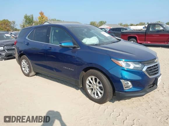 2019 Chevrolet Equinox LT with VIN 2GNAXKEV9K6282690, listed as a IAAI auction lot 43265990 with 79,289 mi miles and . Bid and sale history available at DreamBid. Image 1.