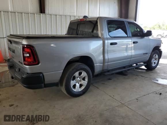 2025 Ram 1500 Tradesman with VIN 1C6RRFGG3SN570350, listed as a Copart auction lot 67477365 with 22,554 mi miles and Salvage title. Bid and sale history available at DreamBid. Image 3.