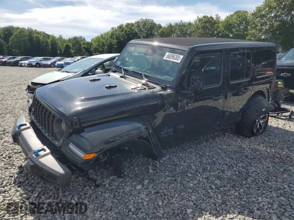 2024 Jeep Wrangler Sport S с VIN 1C4RJXN63RW218213, выставлен на аукционе Copart как лот 66096305 с пробегом 15 386 миль миль и Списание • Salvage title. История ставок и продаж доступна на DreamBid. Изображение 1.