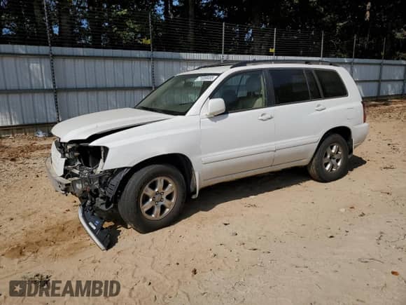 2004 Toyota Highlander with VIN JTEGP21A140015105, listed as a Copart auction lot 71859455 with 270,544 mi miles and Salvage title. Bid and sale history available at DreamBid. Image 1.