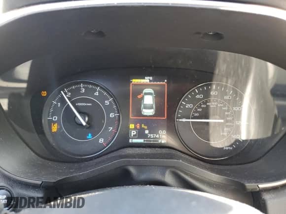 2020 Subaru Impreza Premium with VIN 4S3GTAD62L3702883, listed as a Copart auction lot 80944475 with 75,741 mi miles and Clean title. Bid and sale history available at DreamBid. Image 8.