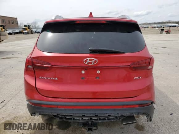 2021 Hyundai Santa Fe Limited with VIN 5NMS44AL5MH321809, listed as a Copart auction lot 50987225 with Not provided miles and Salvage title. Bid and sale history available at DreamBid. Image 6.