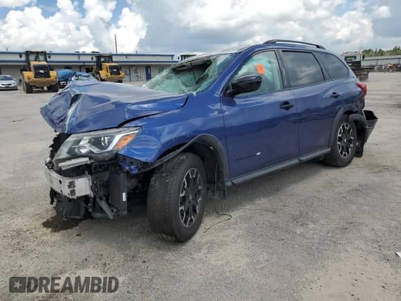 2020 Nissan Pathfinder SV with VIN 5N1DR2BM4LC596148, listed as a Copart auction lot 65562045 with 63,047 mi miles and Salvage title. Bid and sale history available at DreamBid. Image 1.